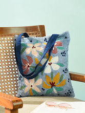 Load image into Gallery viewer, Kanyoga - Summer Bloom Embroidered Women's Stylish Tote Bag