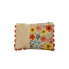 Load image into Gallery viewer, Kanyoga - Floral Embroidered Scallop Pouch