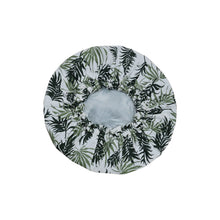 Load image into Gallery viewer, KANYOGA - SHOWER CAP, SCRUNCHIE & EYE MASK - PALM LEAF PRINT - SET OF 3