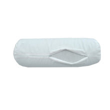 Load image into Gallery viewer, Buckwheat Hull Bolster with Carry Bag - Solid - White
