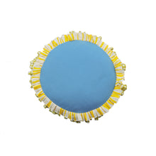 Load image into Gallery viewer, Meditation Cushion Zafu With Buckwheat Hulls Filled - "Double Layer Ruffle"