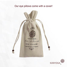 Load image into Gallery viewer, Eye Pillow Filled With Lavender & Flaxseed - Orange & White