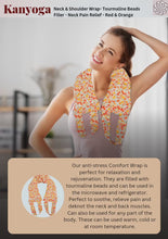 Load and play video in Gallery viewer, Hot & Cold Therapy Neck & Shoulder Wrap - Tourmaline Beads Filler - Neck Pain Relief - Ditsy Floral Print