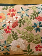 Load image into Gallery viewer, Kanyoga - Multi color floral embroidered pouch