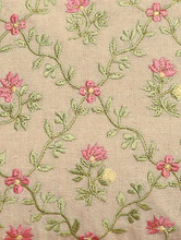 Load image into Gallery viewer, Kanyoga - Jaal pattern floral embroidered pouch with touch of zari