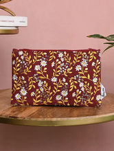 Load image into Gallery viewer, Kanyoga - All over floral embroidered pouch with sequins work