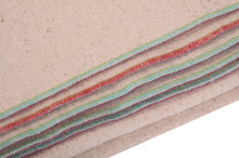Load image into Gallery viewer, Yoga Blanket - Natural Cotton - Multicolor Overlocking
