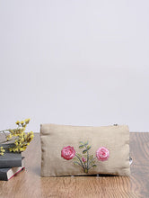 Load image into Gallery viewer, Kanyoga Cotton Floral Buta Embroidered Utility Pouch For Women