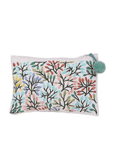 Load image into Gallery viewer, Kanyoga Spring Glow Embroidery Cotton Pouch With Pom Pom Attached For Women