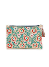 Load image into Gallery viewer, Kanyoga Embroidered Cotton Pouch With Tassel Attached For Women