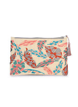 Load image into Gallery viewer, Kanyoga Embroidered Cotton Pouch With Tassel Attached For Women