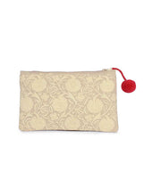 Load image into Gallery viewer, Kanyoga Embroidered Cotton Pouch With Pom Pom Attached For Women