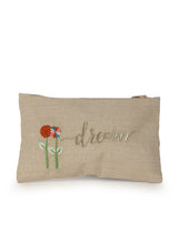 Load image into Gallery viewer, Kanyoga Cotton Pouch With ‘Dream’ Embroidered For Women