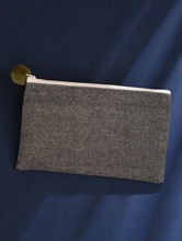 Load image into Gallery viewer, Kanyoga - Printed Patched Pouch with Pom-Pom