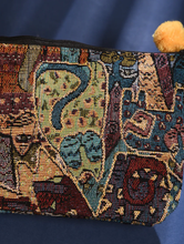 Load image into Gallery viewer, Kanyoga - Abstract Pouch with Pom-Pom