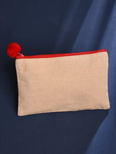 Load image into Gallery viewer, Kanyoga - Patched Pouch with Pom-Pom