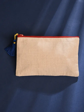 Load image into Gallery viewer, Kanyoga - Geometric Embroidery Pouch with Tassel
