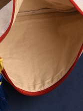 Load image into Gallery viewer, Kanyoga - Geometric Embroidery Pouch with Tassel