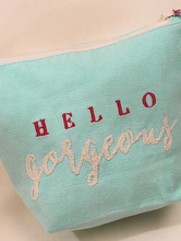 Load image into Gallery viewer, Kanyoga - Kids Embroidered Cotton Pouch with Tassel