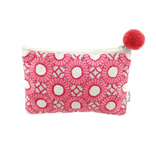 Load image into Gallery viewer, Kanyoga - Floral gemoatric embroidered pouch