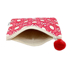 Load image into Gallery viewer, Kanyoga - Floral gemoatric embroidered pouch