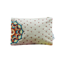 Load image into Gallery viewer, Kanyoga - Half mandala embroidered pouch with touch of beads
