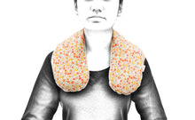 Load image into Gallery viewer, Hot & Cold Therapy Neck & Shoulder Wrap - Wheat Grain Filler - Red & Orange