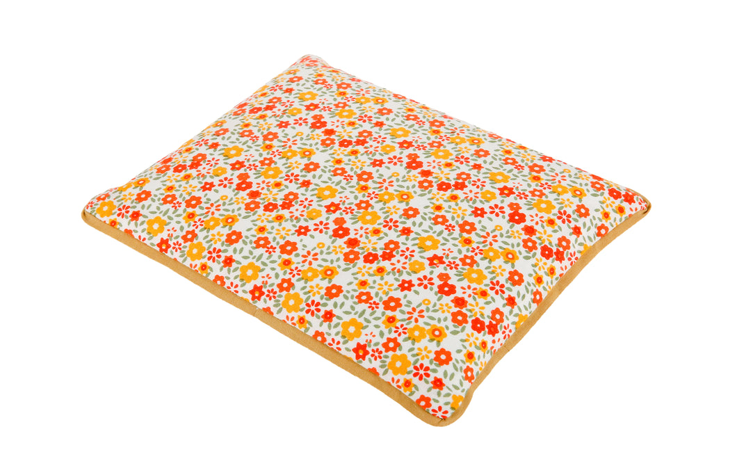 Mustard Seed Baby Head Shaping Pillow & Flat Head Syndrome Prevention - Floral Ditsy Print - Small Size