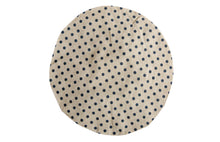 Load image into Gallery viewer, Shower Cap - Polka Dot Print - Beige & Blue