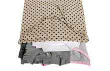 Load image into Gallery viewer, Travel Laundry Bag - Polka Dot Print - Beige & Blue