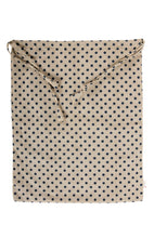 Load image into Gallery viewer, Travel Laundry Bag - Polka Dot Print - Beige & Blue
