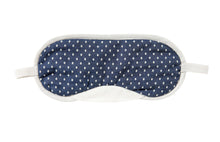 Load image into Gallery viewer, Eye Mask - Denim Polka Dot Print