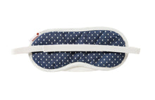 Load image into Gallery viewer, Eye Mask - Denim Polka Dot Print
