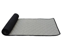 Load image into Gallery viewer, Cotton Anti-Skid Yoga Mat With Rubber Backing - Black
