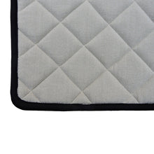 Load image into Gallery viewer, Cotton Anti-Skid Yoga Mat With Rubber Backing - Black