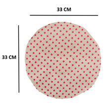 Load image into Gallery viewer, Shower Cap - Polka Dot Print - Beige & Magenta