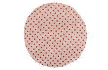 Load image into Gallery viewer, Shower Cap - Polka Dot Print - Beige & Magenta