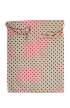 Load image into Gallery viewer, Travel Laundry Bag - Polka Dot Print - Beige & Magenta