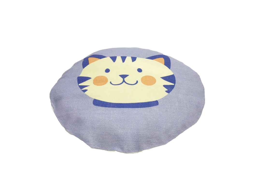 Mustard Seed Baby Head Shaping Pillow & Flat Head Syndrome Prevention - Cat Print - Small Size