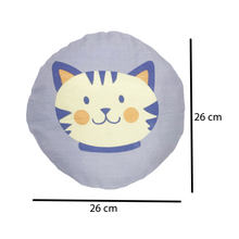 Load image into Gallery viewer, Mustard Seed Baby Head Shaping Pillow & Flat Head Syndrome Prevention - Cat Print - Small Size