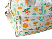 Load image into Gallery viewer, Cotton Diaper Bag - Animal Print - Multicolor