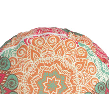 Load image into Gallery viewer, Meditation Cushion Zafu With Buckwheat Hulls Filled - Mandala Print - Multicolor