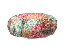 Load image into Gallery viewer, Meditation Cushion Zafu With Buckwheat Hulls Filled - Mandala Print - Multicolor