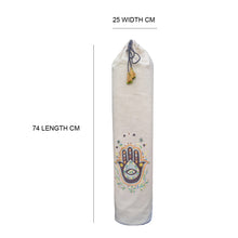 Load image into Gallery viewer, Yoga Mat Bag - Hamsa Hand Embroidered