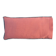 Load image into Gallery viewer, Flamingo gold foil print eye pillow filled with flaxseed