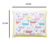Load image into Gallery viewer, Mustard Seed Baby Head Shaping Pillow & Flat Head Syndrome Prevention - Happy Star Embroidered - Small Size