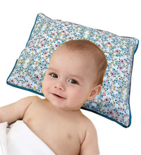 Load image into Gallery viewer, Mustard Seed Baby Head Shaping Pillow & Flat Head Syndrome Prevention - Floral Lake Ditsy Print - Large Size