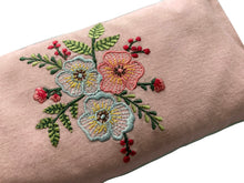 Load image into Gallery viewer, Eye Pillow Filled With Lavender & Flaxseed - Floral Embroidered