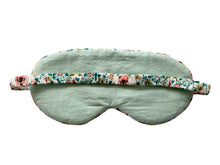 Load image into Gallery viewer, Eye Mask Filled With Dried Lavender Flower - Cotton With Floral Embroidered