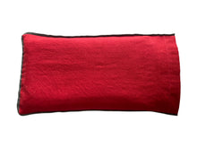 Load image into Gallery viewer, Eye Pillow Filled With Lavender & Flaxseed - Red (Pleated)